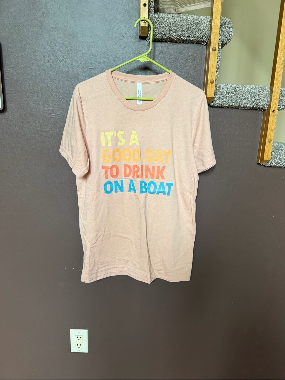 Bella Canvas Peach Crew Neck Tee - Soft Peach